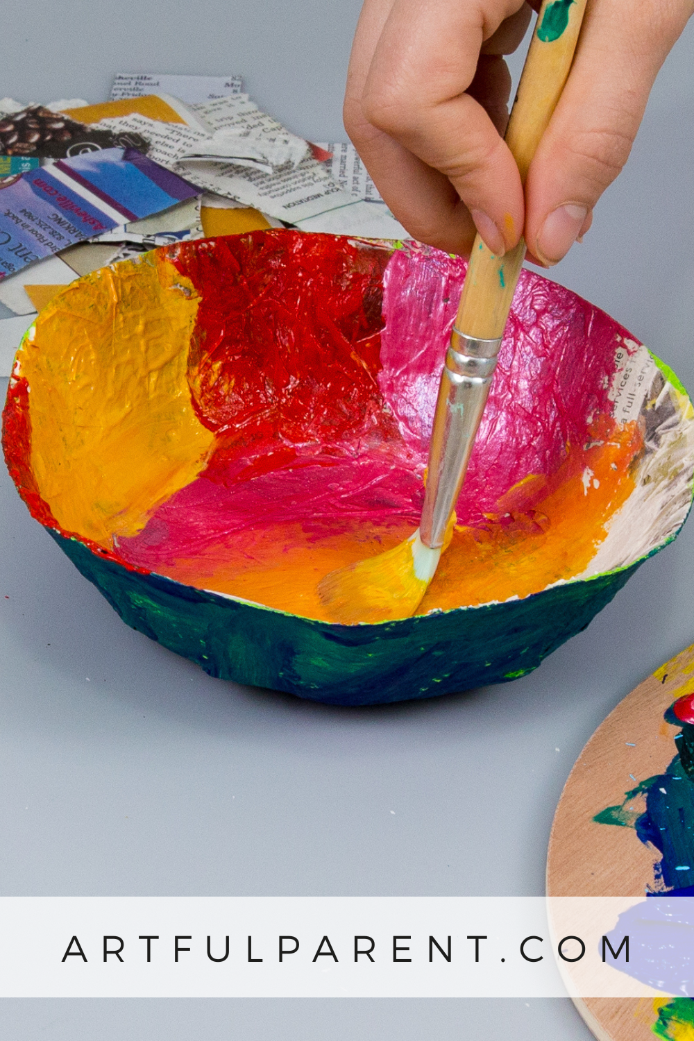 How to Make Paper Mâché Bowls with Kids