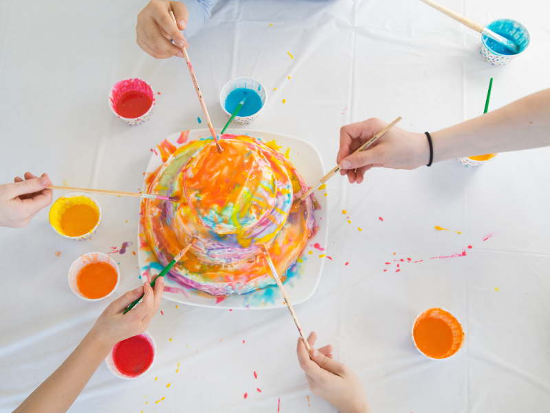 painting a cake featured