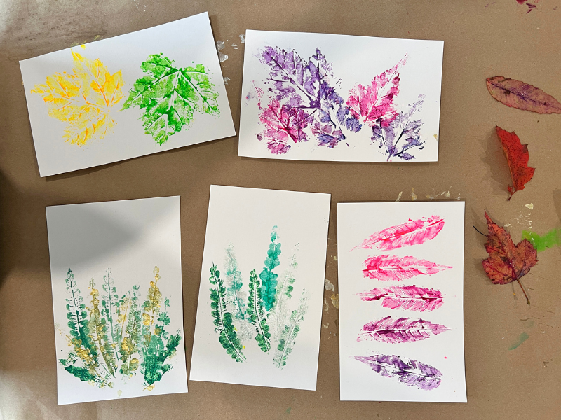 leaf printing