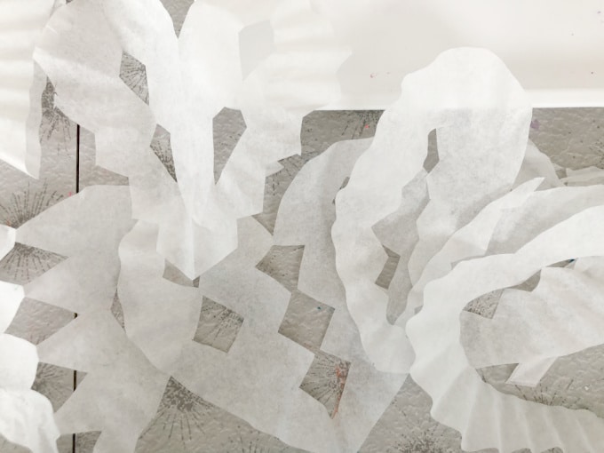 hearts cut from coffee filters _ andrea martelle