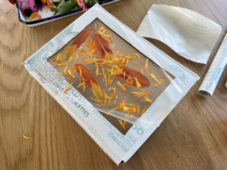 adding layer of contact paper