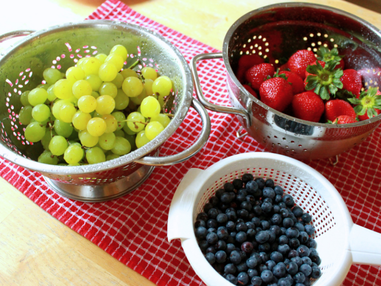 fruit in bowls
