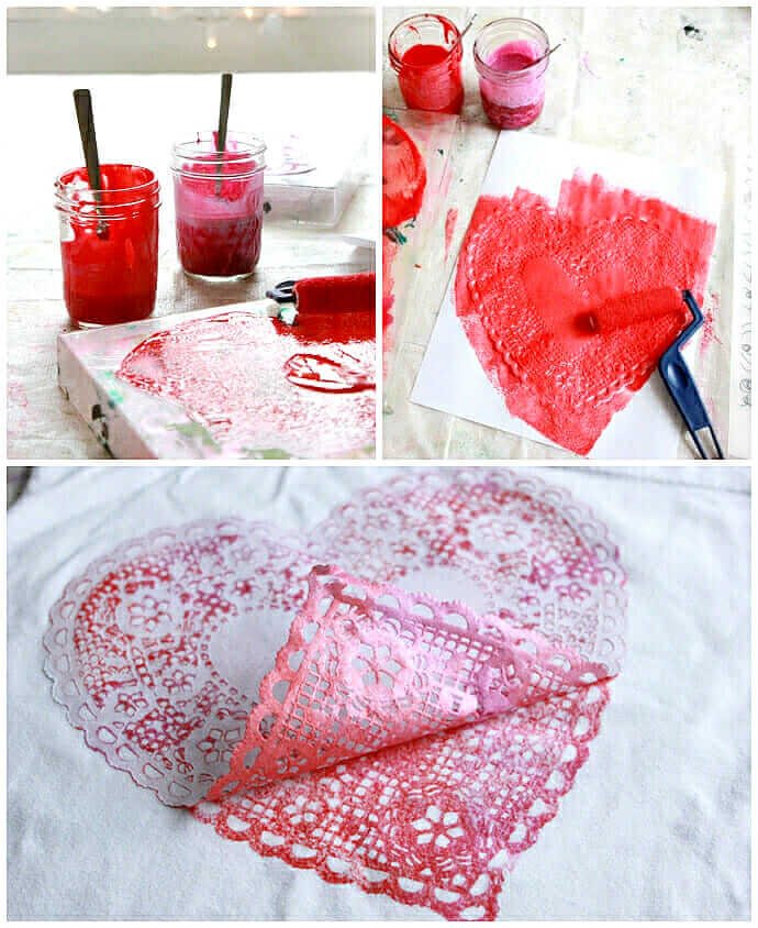 Printing-heart-doilies