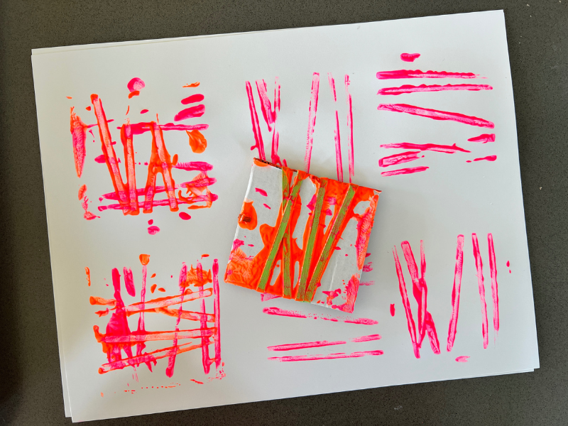 rubber band printing