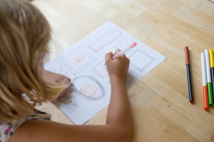 Frame Drawing Prompts for Kids