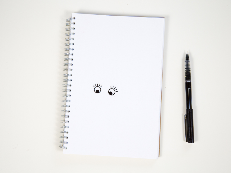 eye sticker drawing prompt