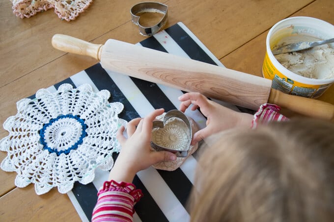 Make Lace Hearts with Air Dry Clay
