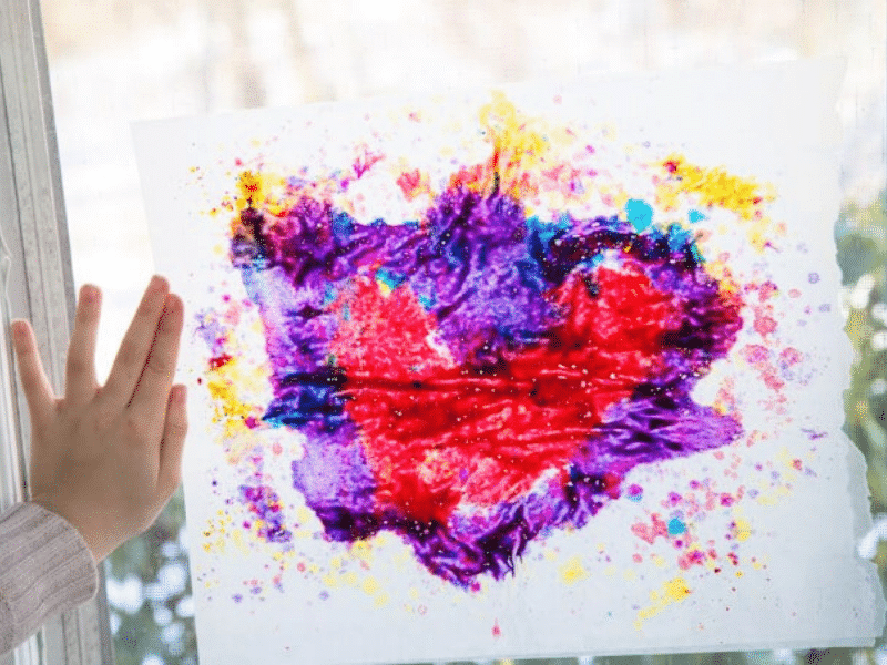 melted crayon stained glass featured