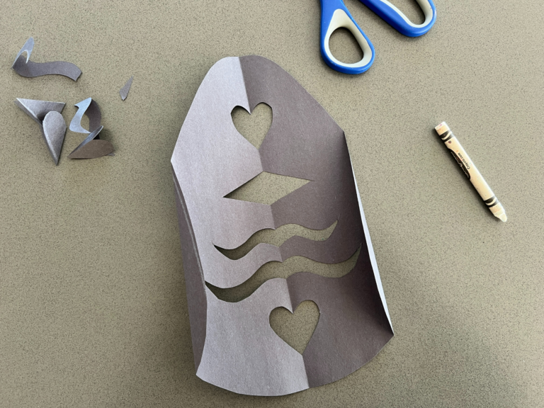 shapes cut out of egg