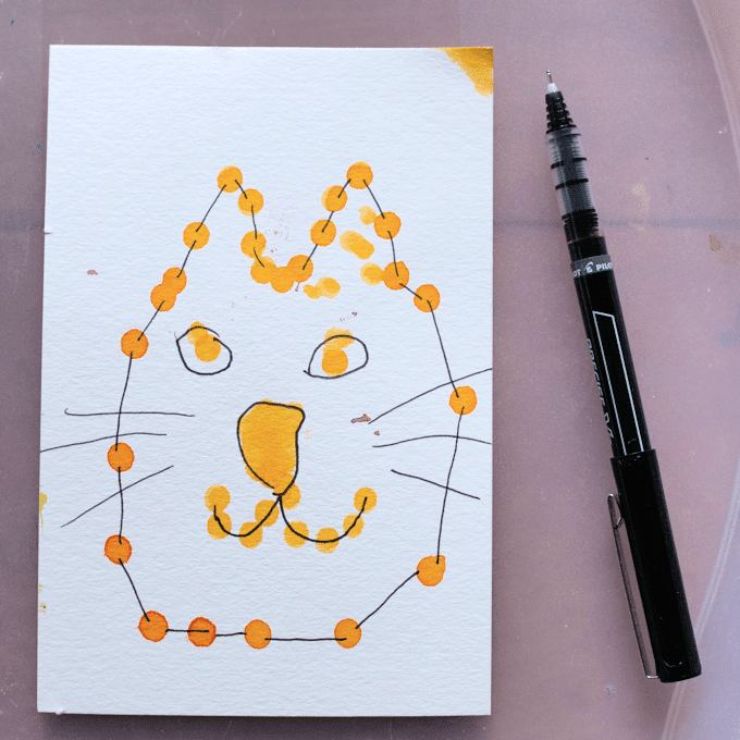 Connect the dots with pointillism