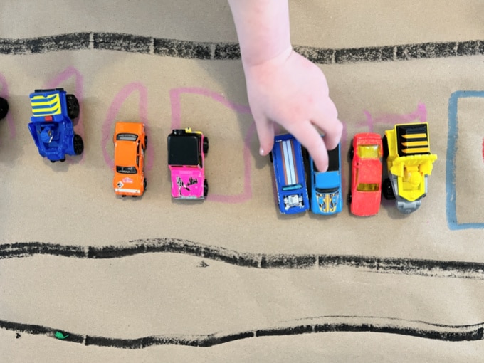 matchbox cars on play mat - amartelle