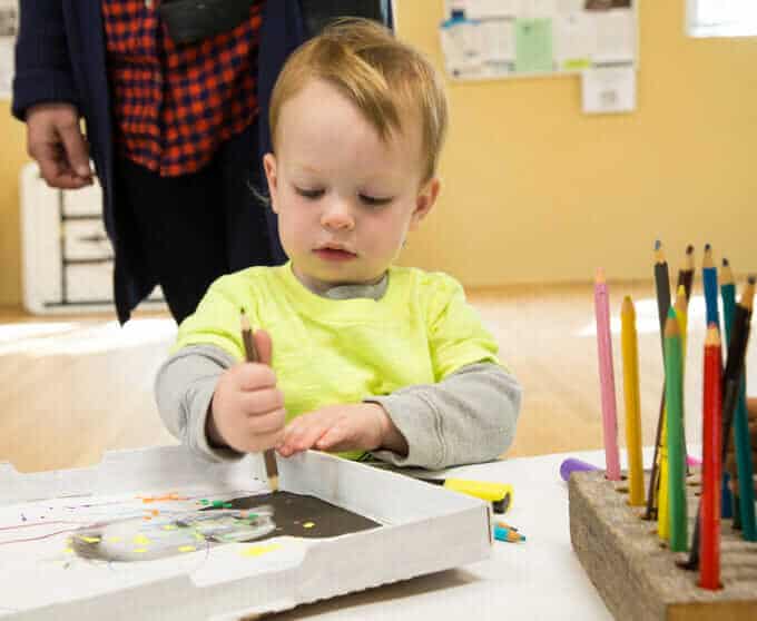 Self Portrait Art with Toddlers