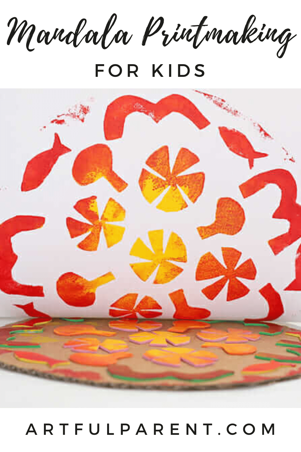 mandala printmaking pin