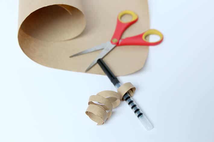 Creating hair curls for self portrait collage