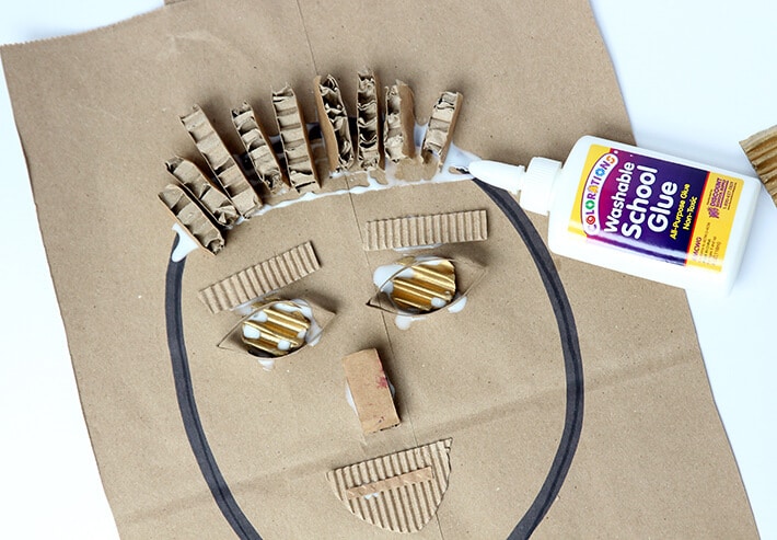 Self portrait collage of boy