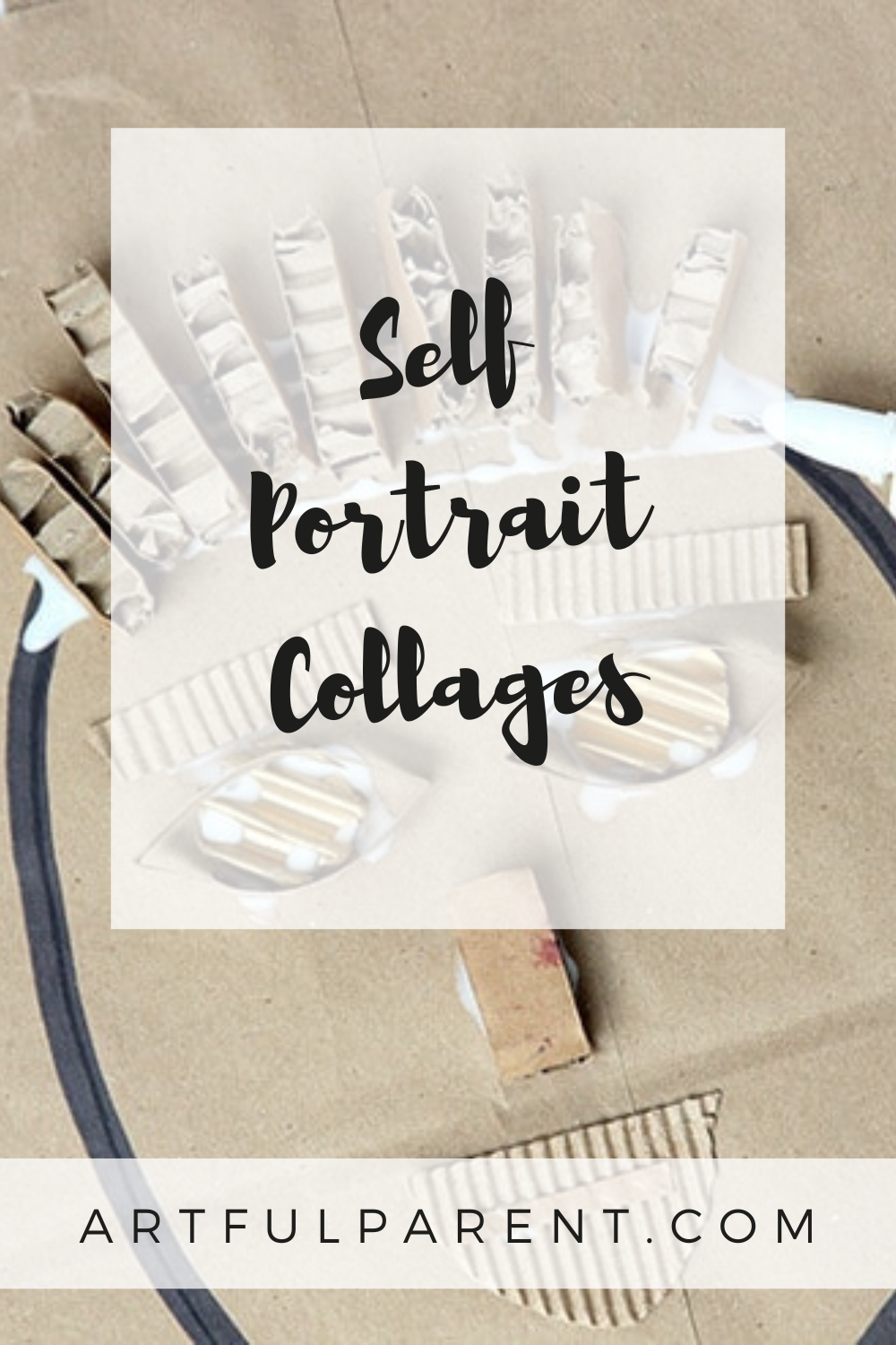 Recycled Self Portrait Collage for Kids