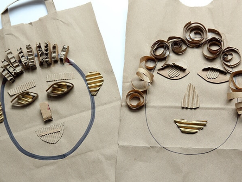 recycled self portrait