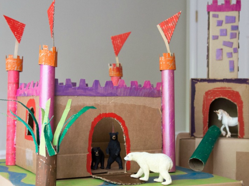 cardboard castle