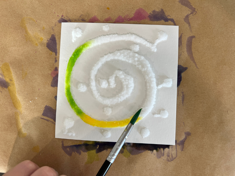 raised salt painting