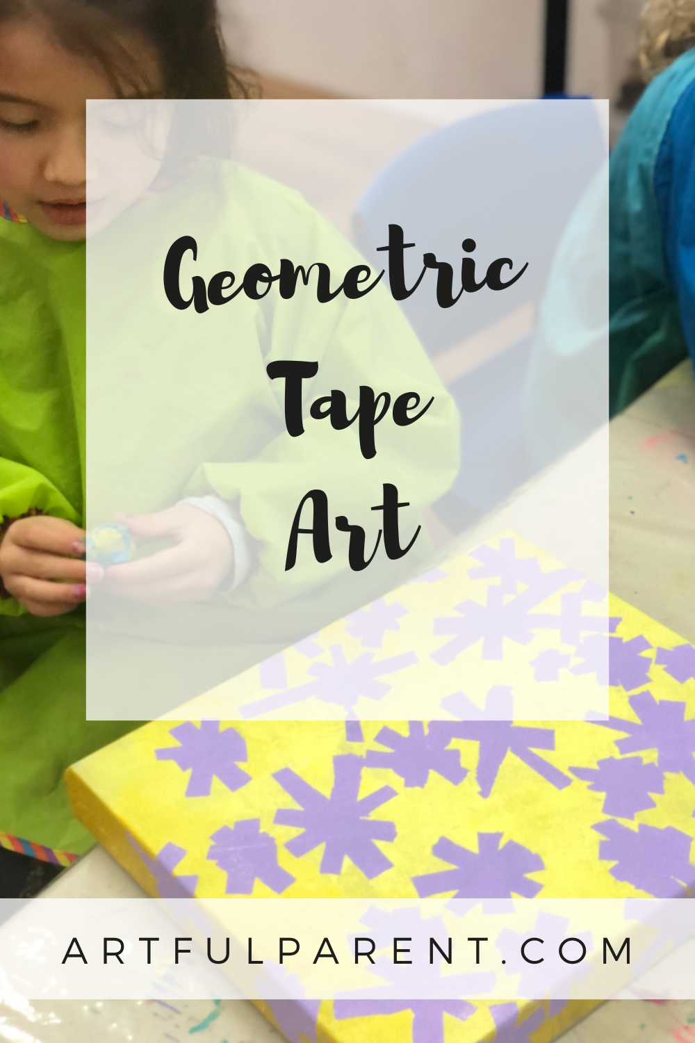 How to Create Geometric Art with Tape for Kids
