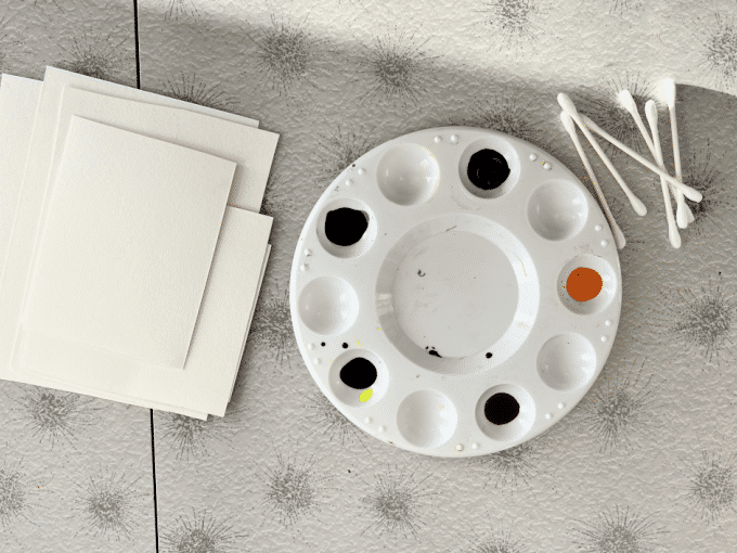 pointillism art materials