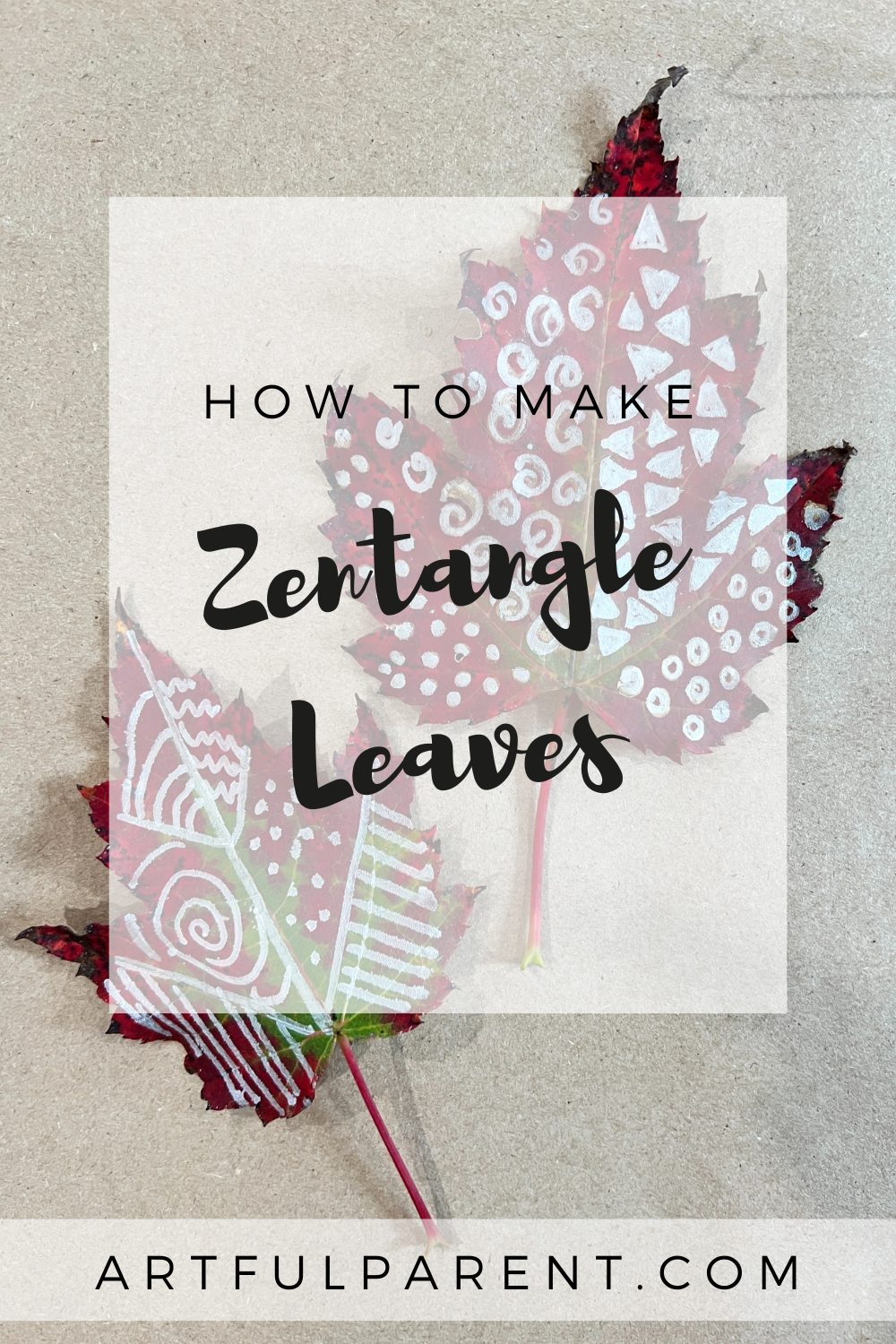 How to Make Zentangle Leaves with Sharpies