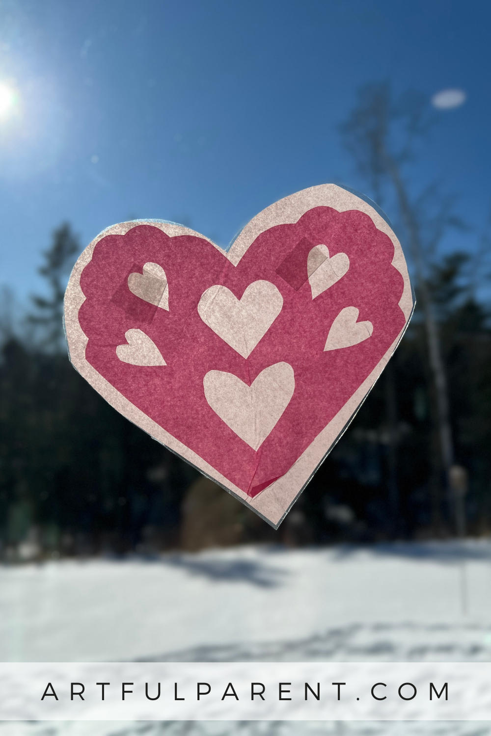 How To Make Tissue Paper Hearts for Valentine\'s Day