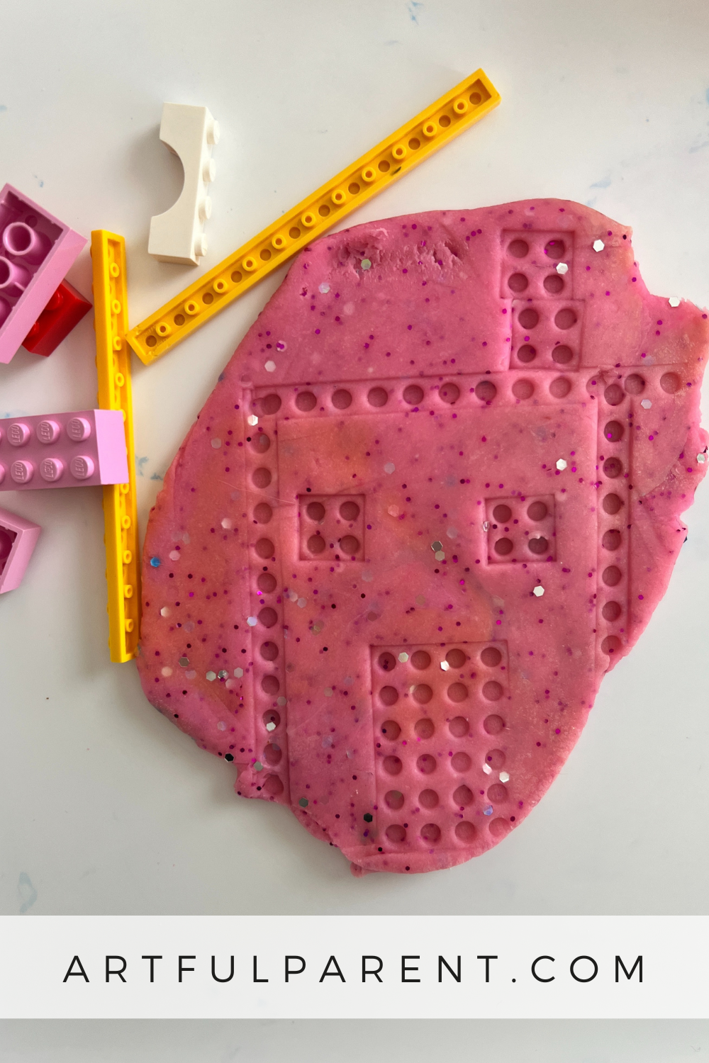 How to Use LEGOs to Make Pictures in Playdough