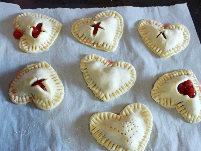 heart hand pies