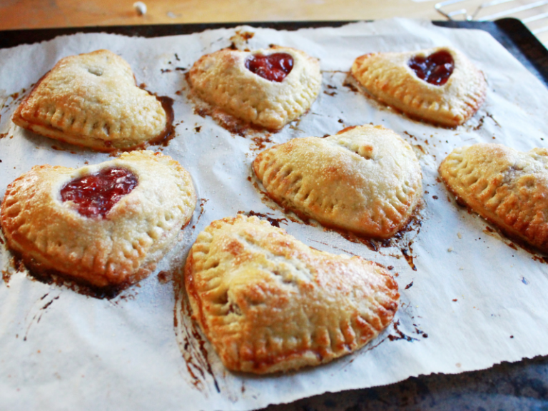 heart shaped hand pies
