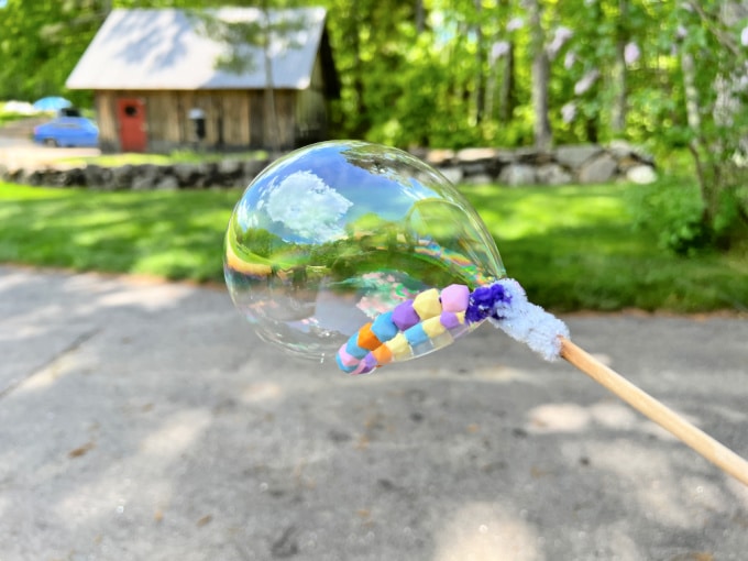 bubble on wand