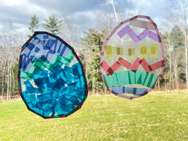 easter egg suncatchers