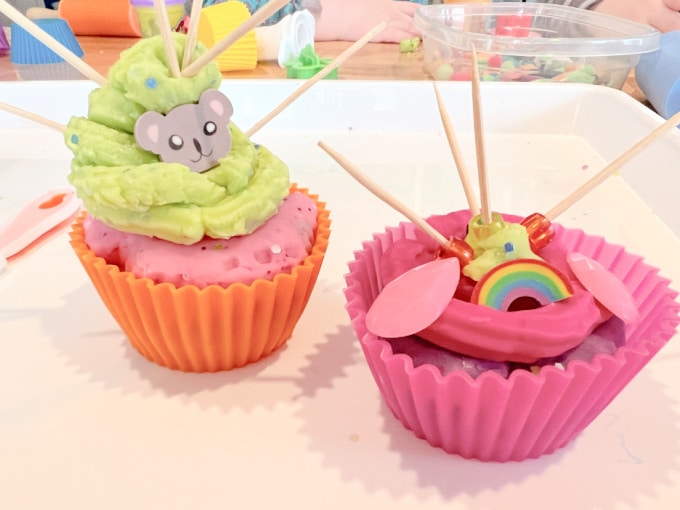 playdough cupcakes