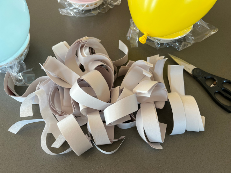 prepping paper mache