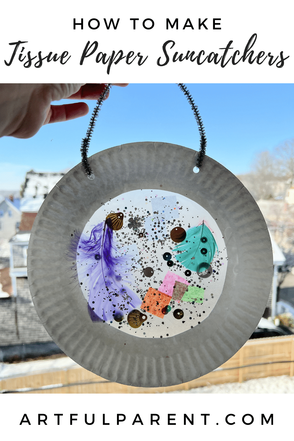 tissue paper suncatchers pinterest