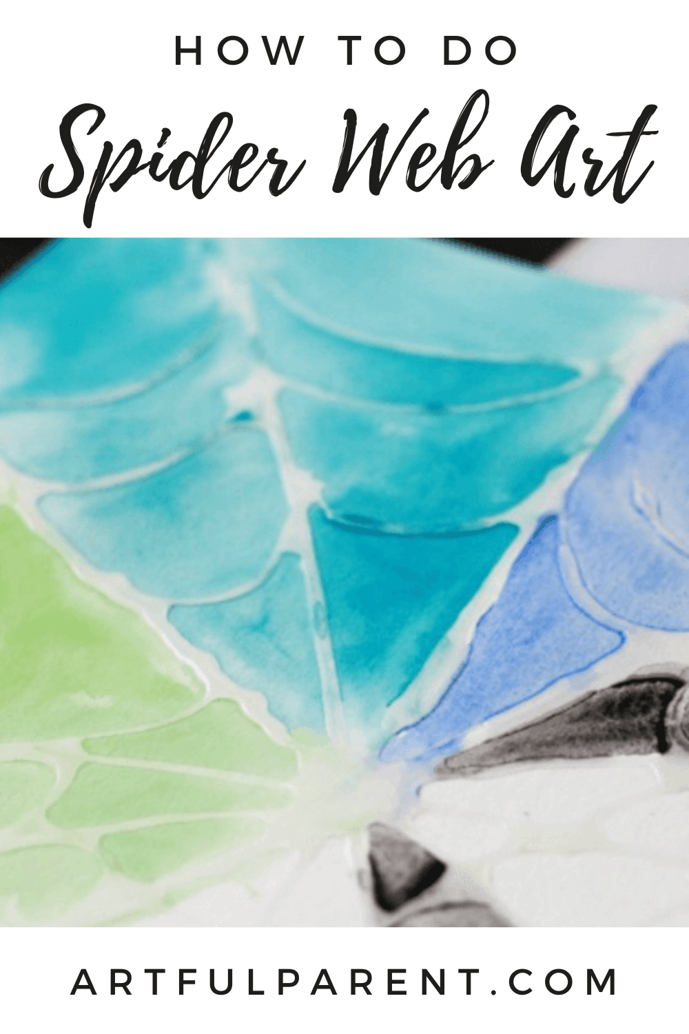 How to Do Halloween Spiderweb Art