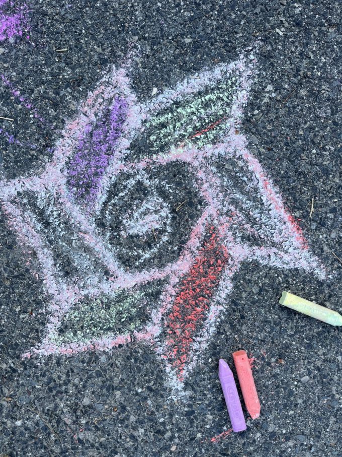 rangoli chalk drawings for kids