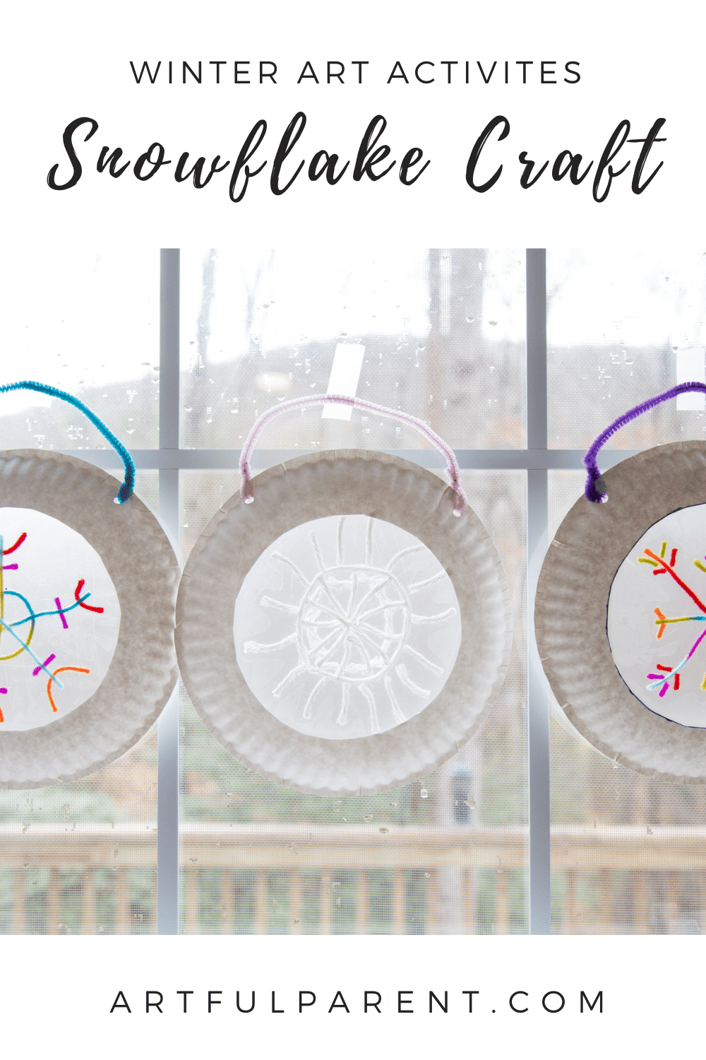 How to Make a Sticky Snowflake Craft