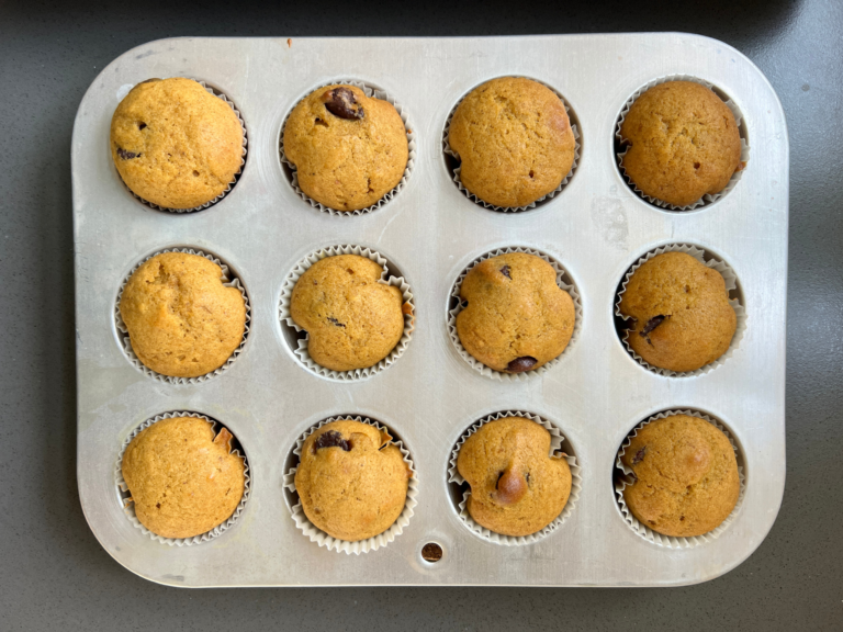 pumpkin muffins in tins