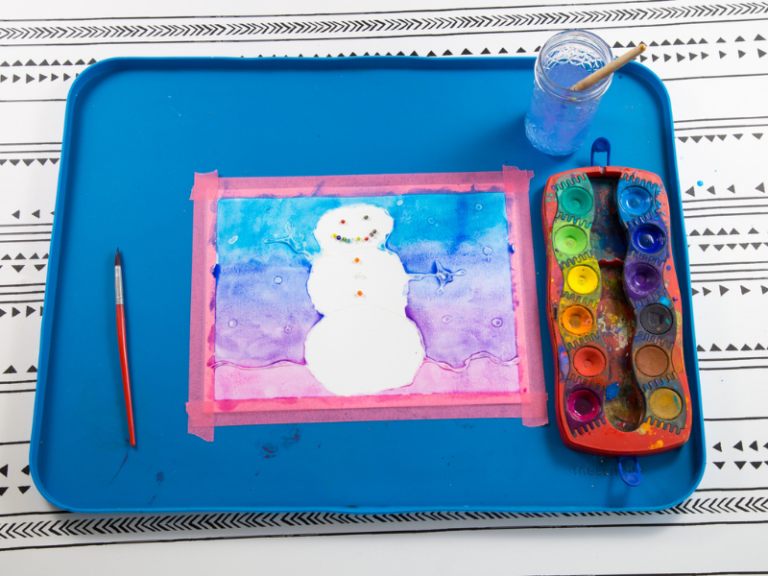 snowman painting