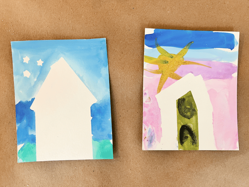 tape and sticker resist