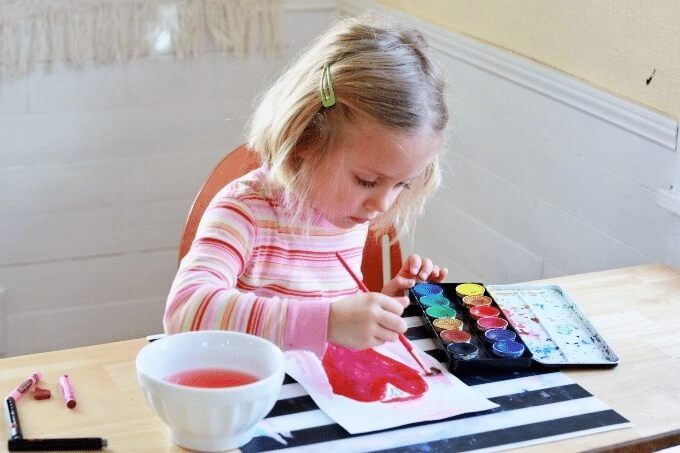 watercolor resist painting