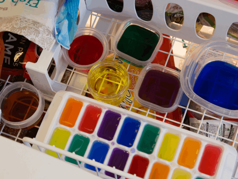 ice sculptures in freezer
