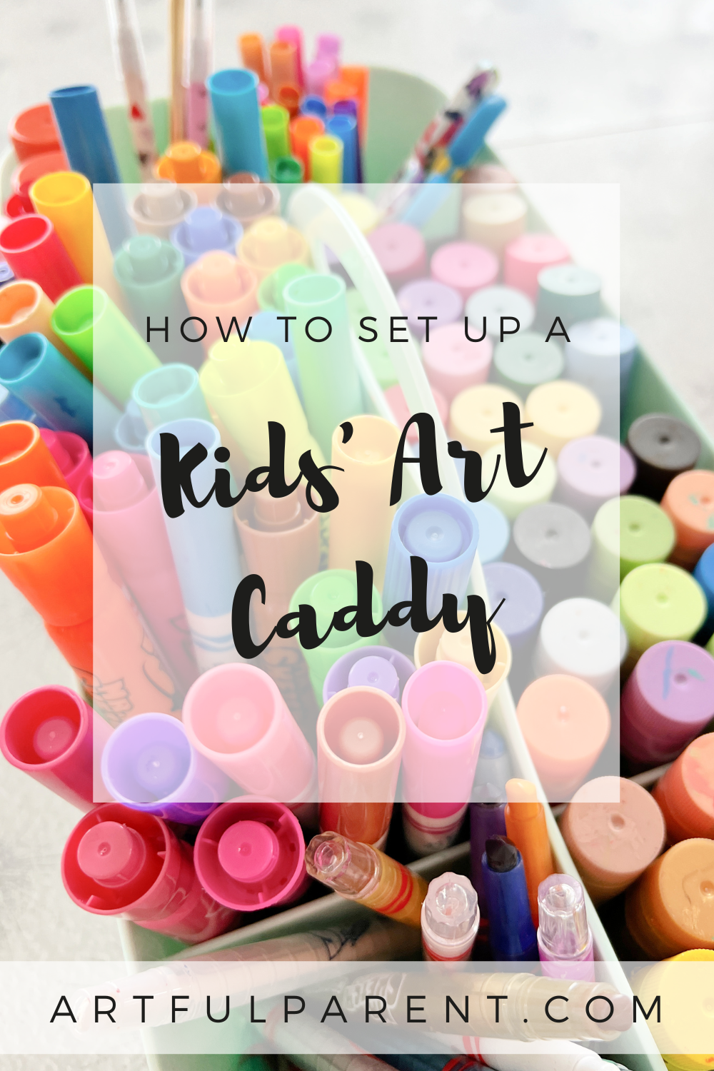How to Set Up an Art Caddy