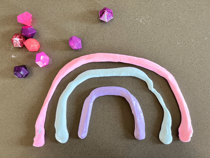 rainbow made of slime