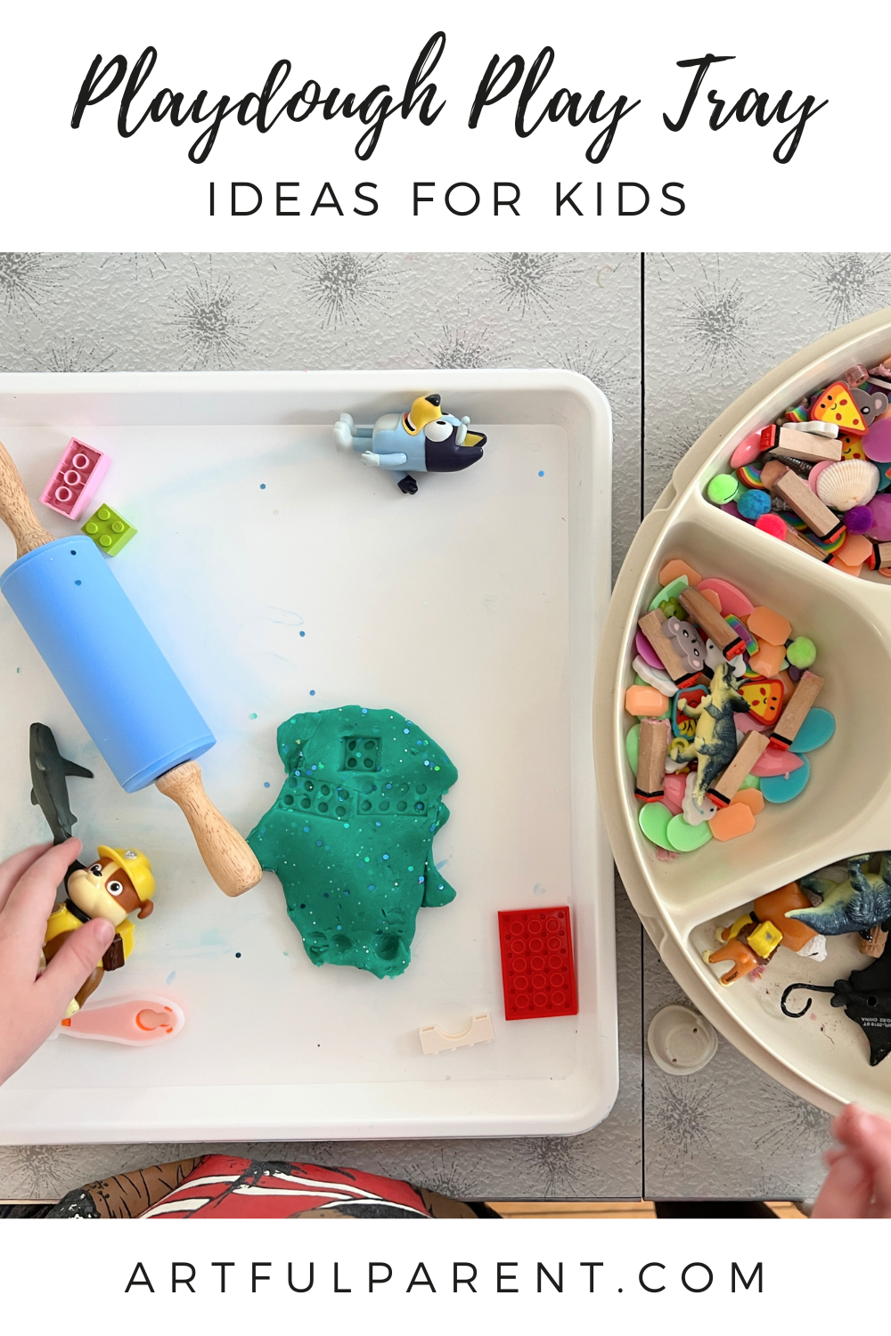 playdough play tray pinterest