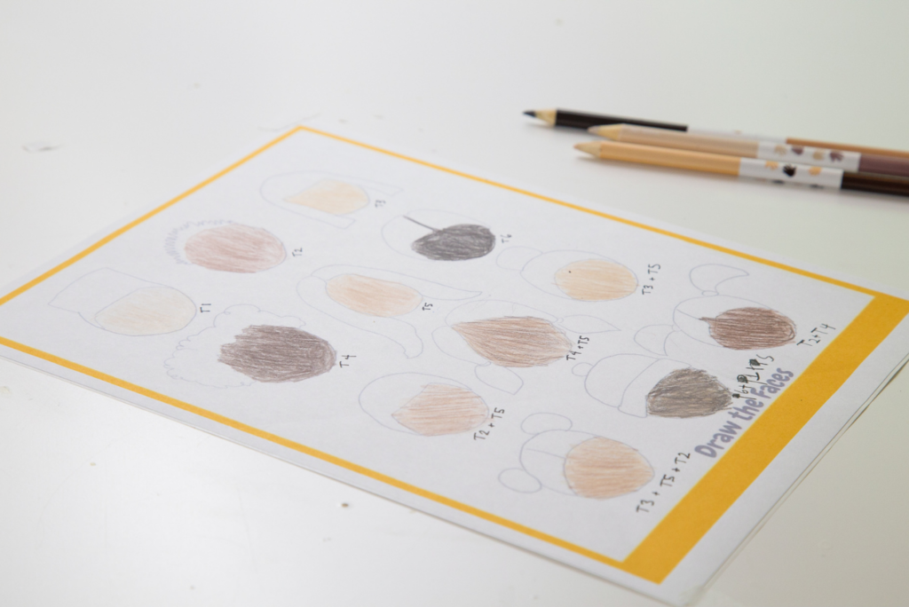 coloring in world faces