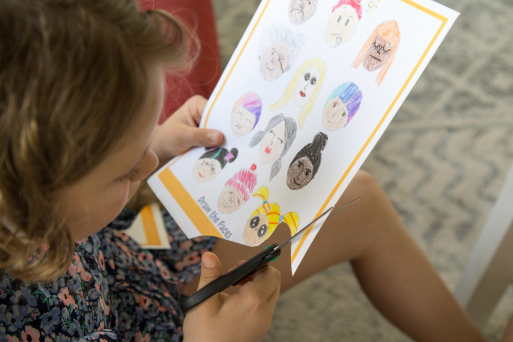 cutting out world faces