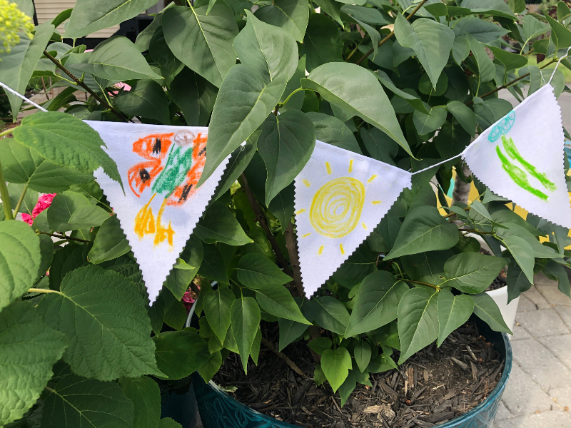 garden wish flags