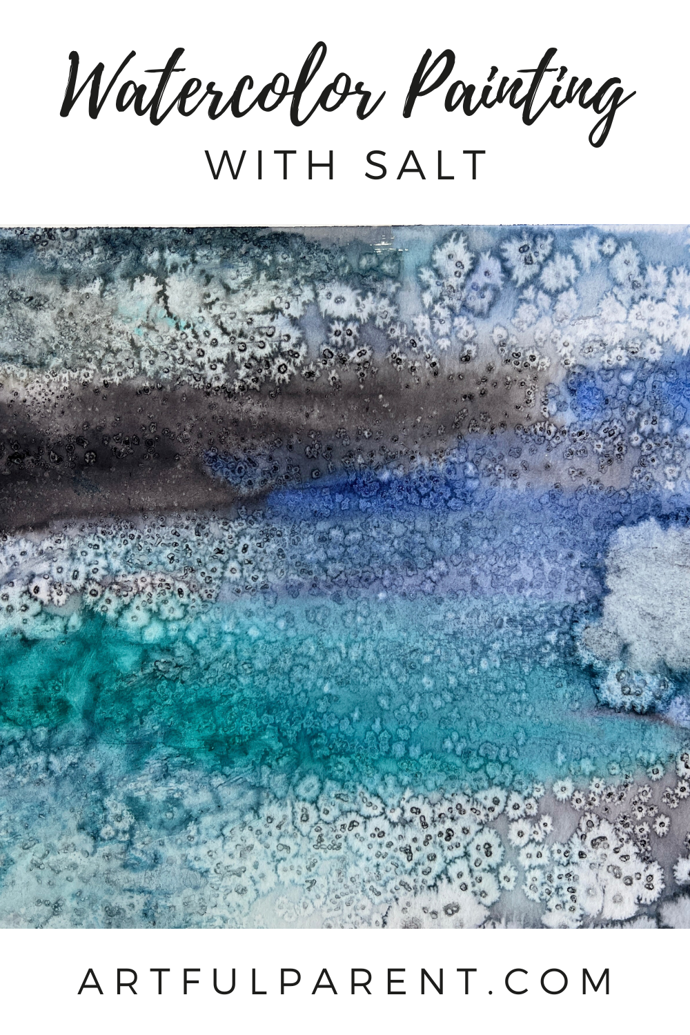 watercolor painting with salt pinterest